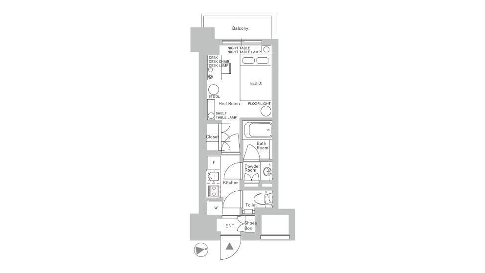 Preview floorplan of Abeno showacho
