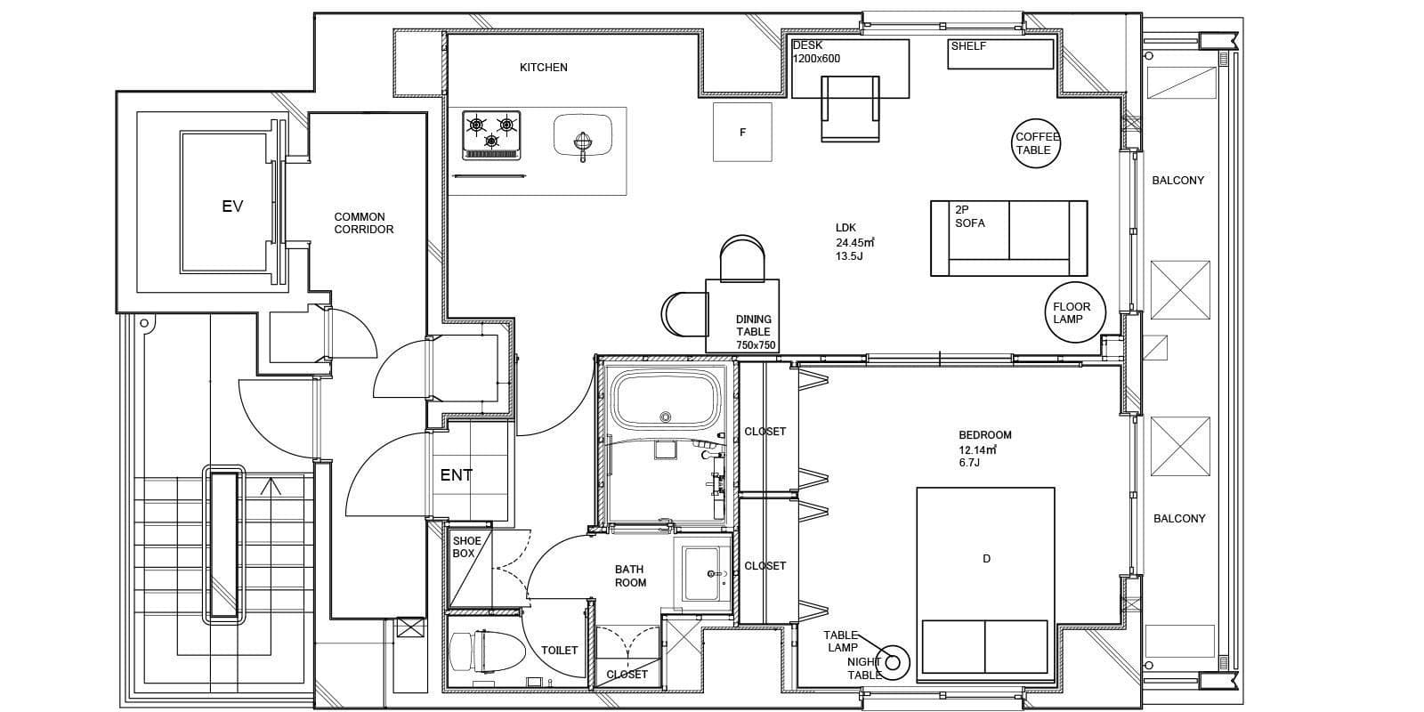 Preview floorplan of Asakusa Tawaramachi