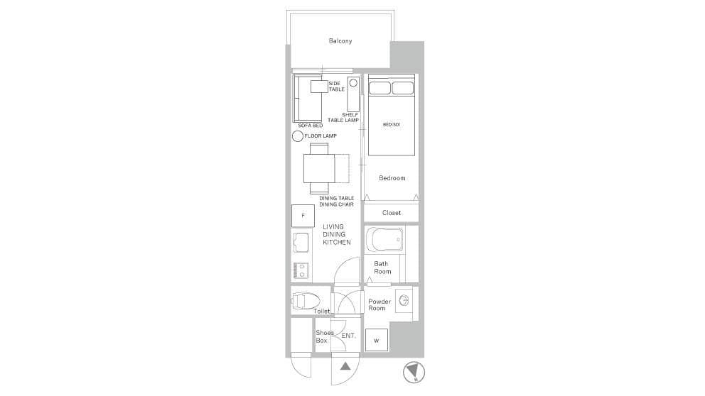 Preview floorplan of Awaza minami