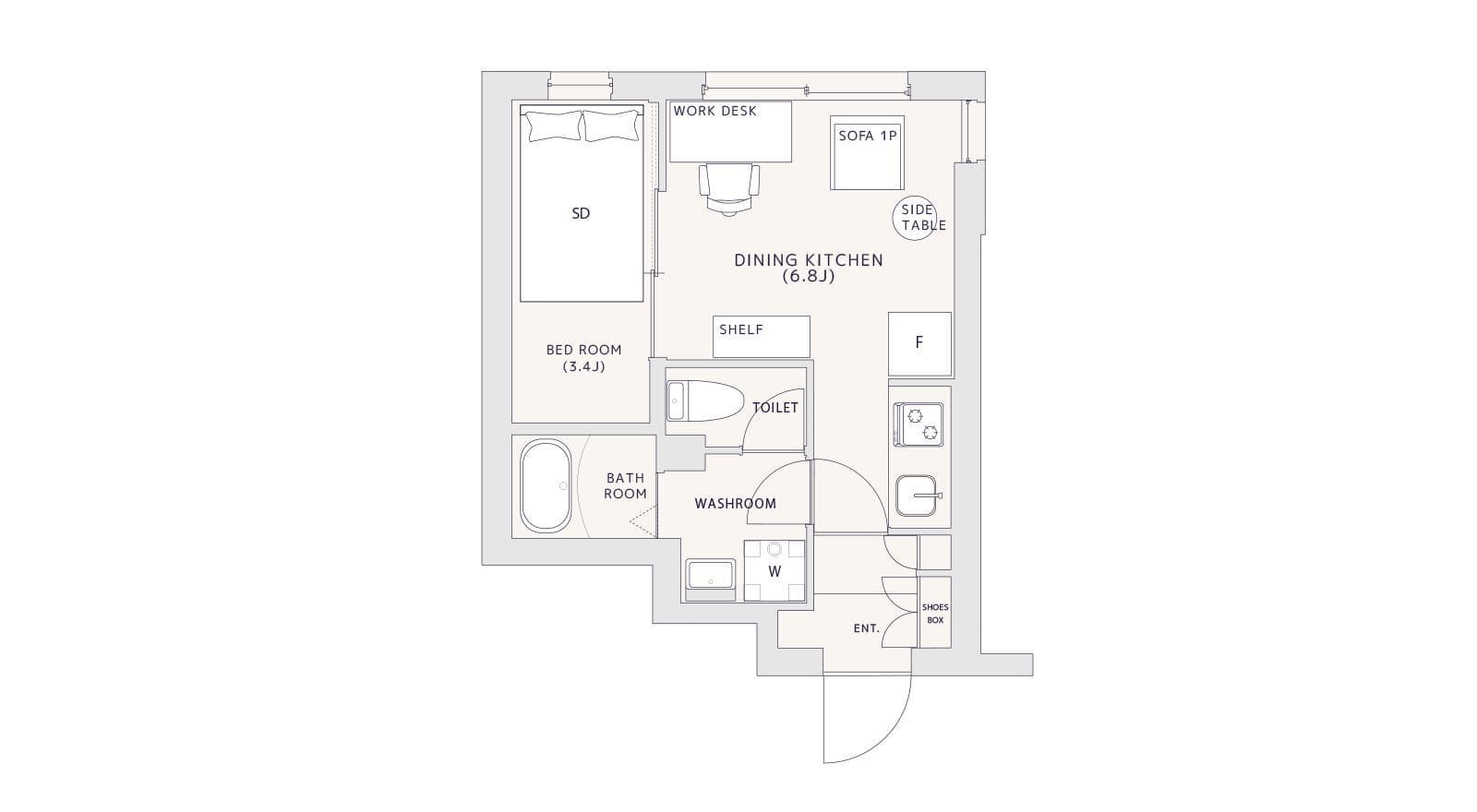 Preview floorplan of Daitabashi