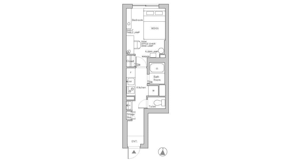 Preview floorplan of DaitabashiⅡ