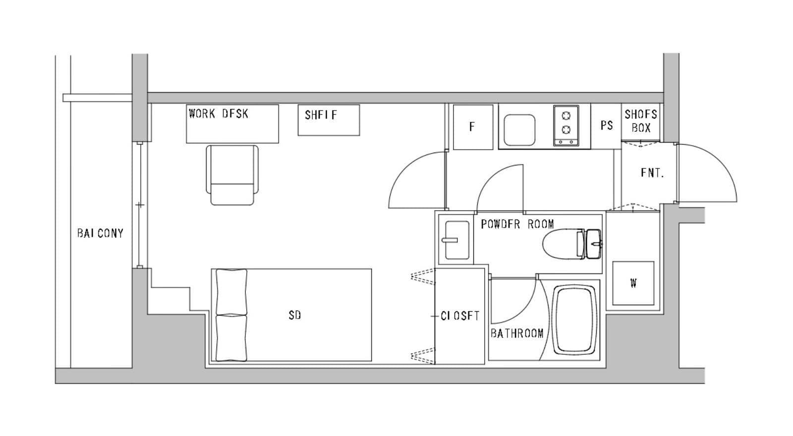 Preview floorplan of Ginza Tsukiji