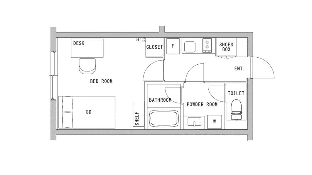 Preview floorplan of Higashi NakanoⅡ