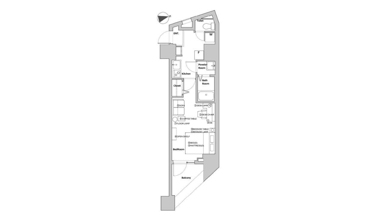 Preview floorplan of Higashi NakanoⅢ