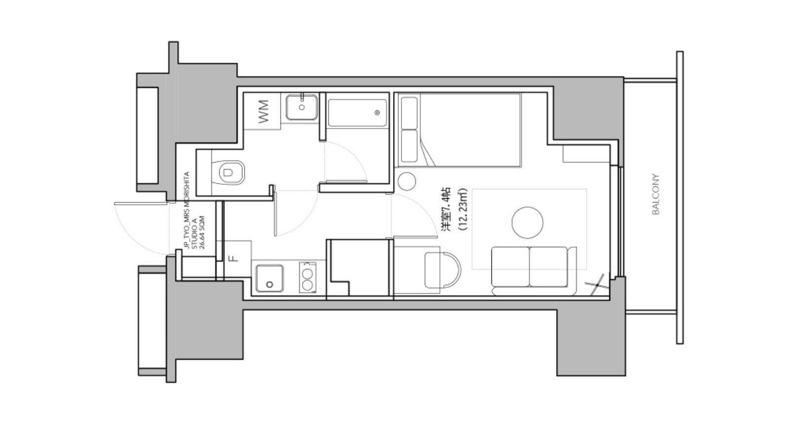 Preview floorplan of Morishita