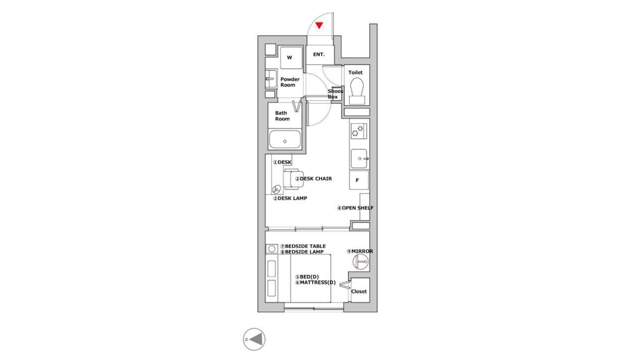 Preview floorplan of Nakano