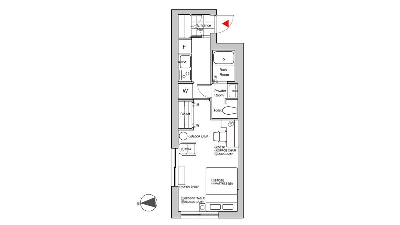 Preview floorplan of NakanoⅡ