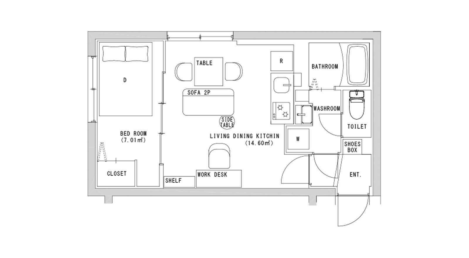 Preview floorplan of Nishikoyama