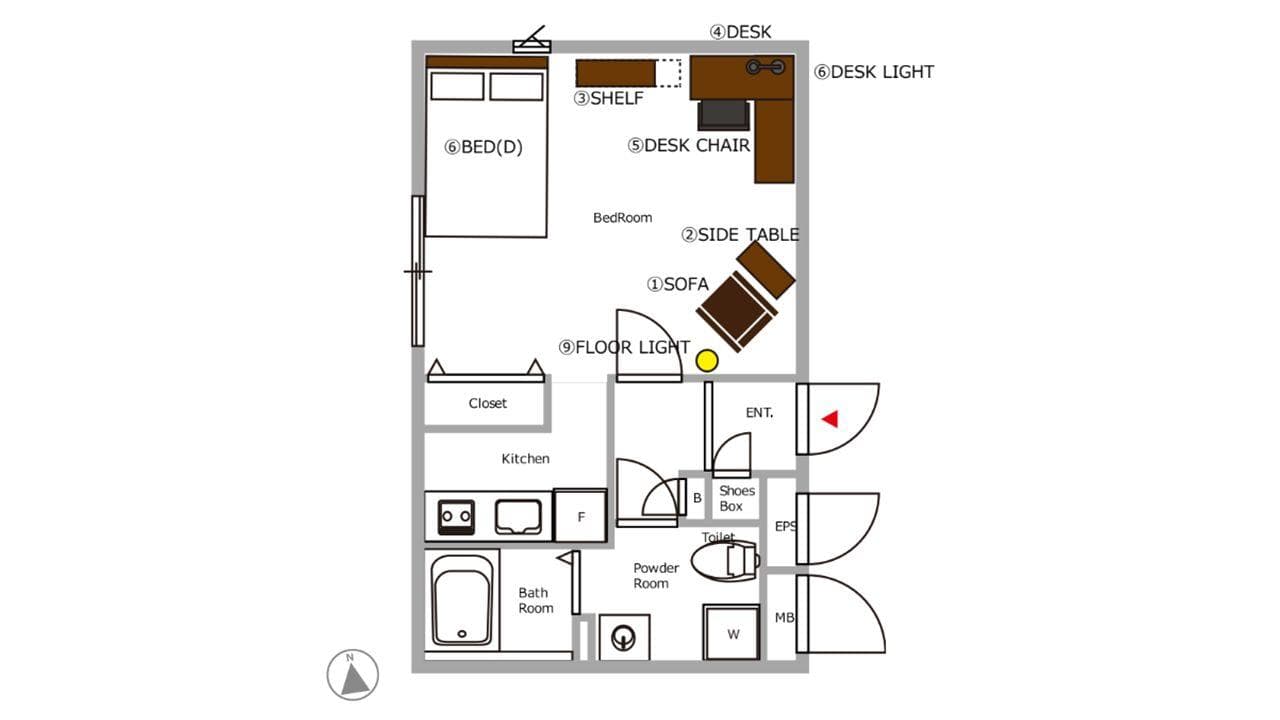 Preview floorplan of Sakurajyosui