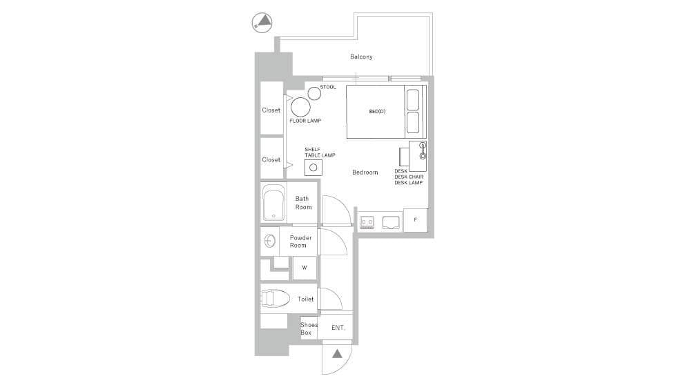 Preview floorplan of Sangenjaya