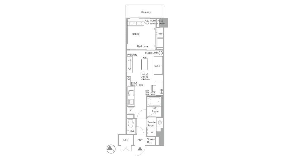Preview floorplan of Shibuya Hatsudai
