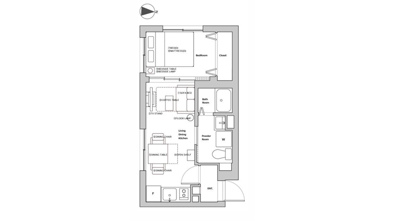 Preview floorplan of Shin-nakano