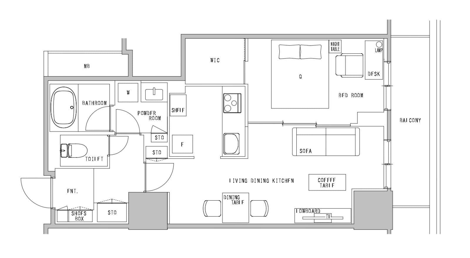 Preview floorplan of Shinjuku Tower