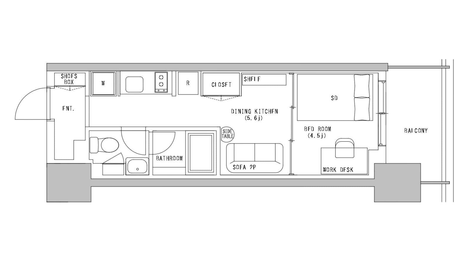 Preview floorplan of Suitengumae