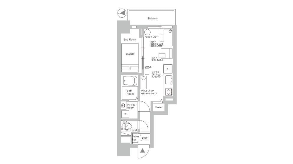 Preview floorplan of Umeda Kita