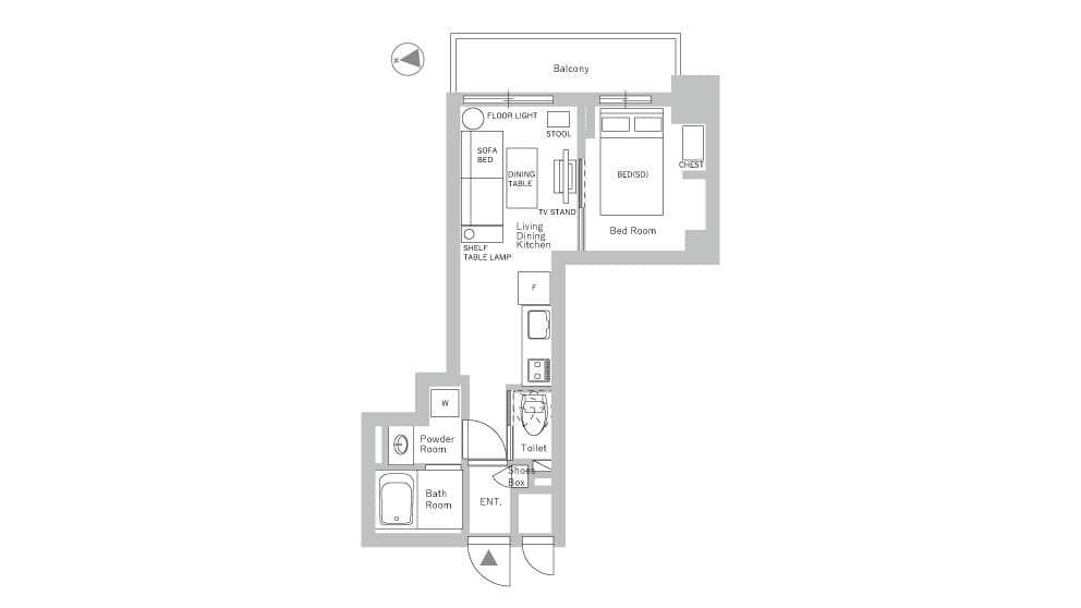 Preview floorplan of Umeda Kita