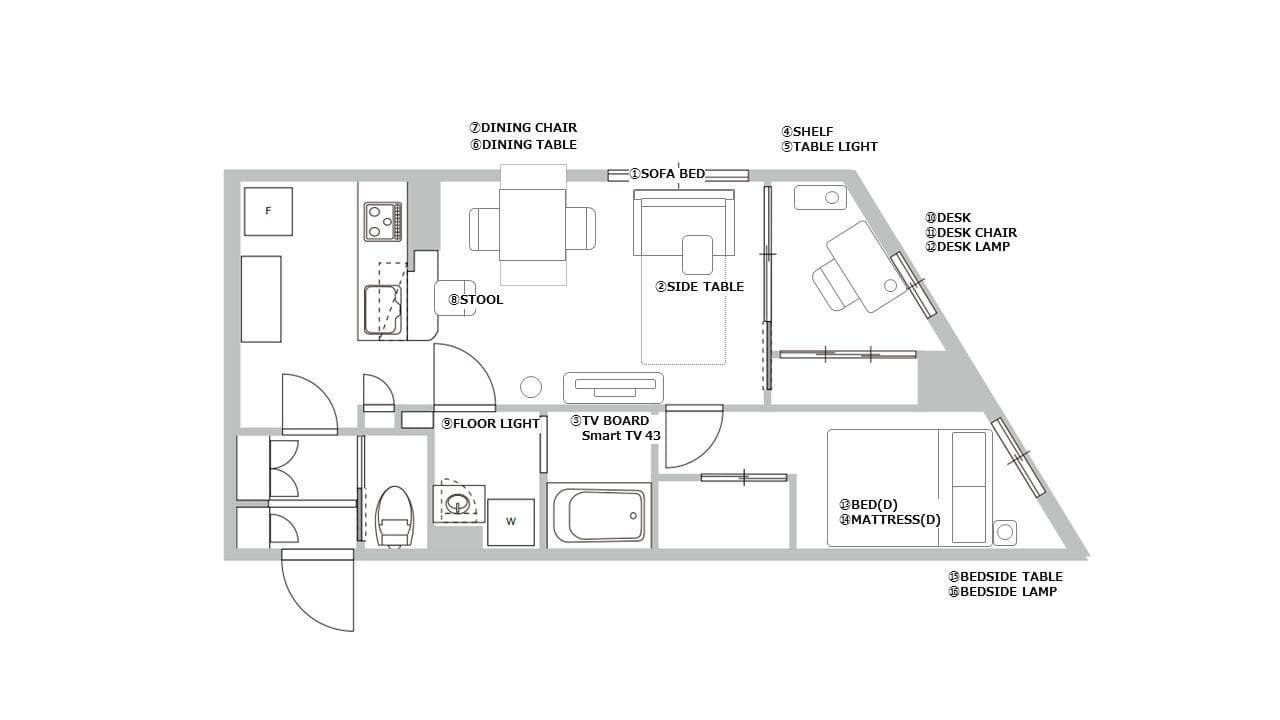 Preview floorplan of Yukigayaotuka