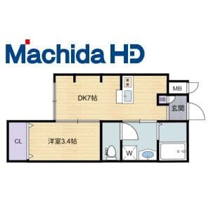 Preview floorplan of Tokiwacho NM Catoff Van Tourese South