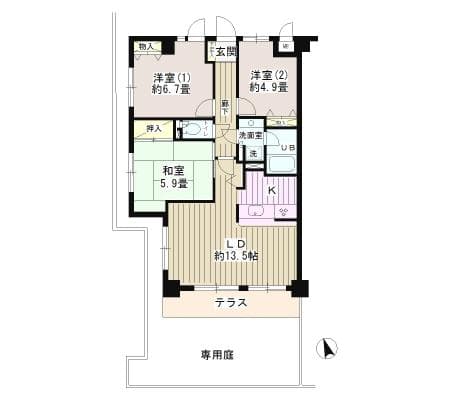 Preview floorplan of Noble Yokohama Okano Park