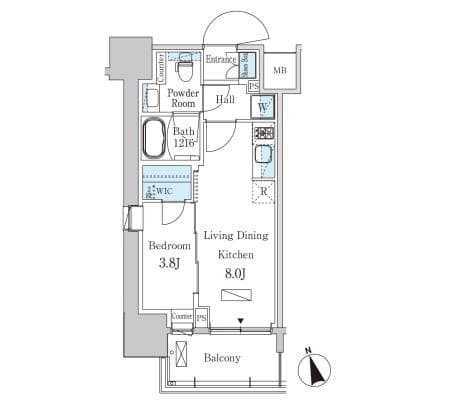 Preview floorplan of Park Axis Urayasu