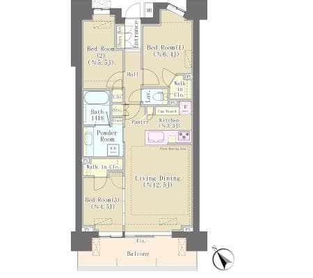 Preview floorplan of Two-chome Park Holmes Akebono