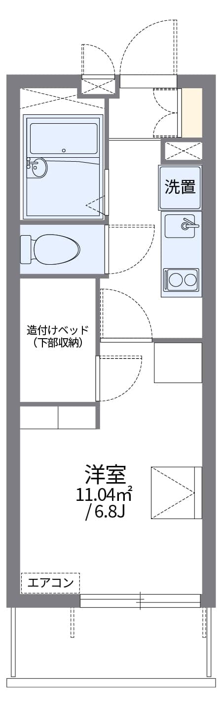 Preview floorplan of leopalace Senkyu