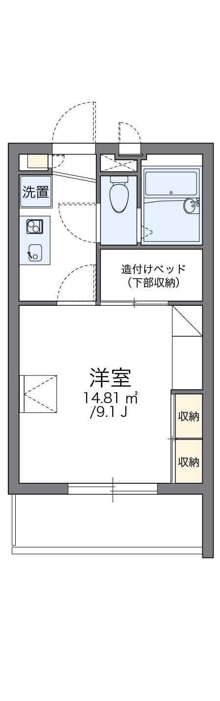 Preview floorplan of leopalace Kawamukai