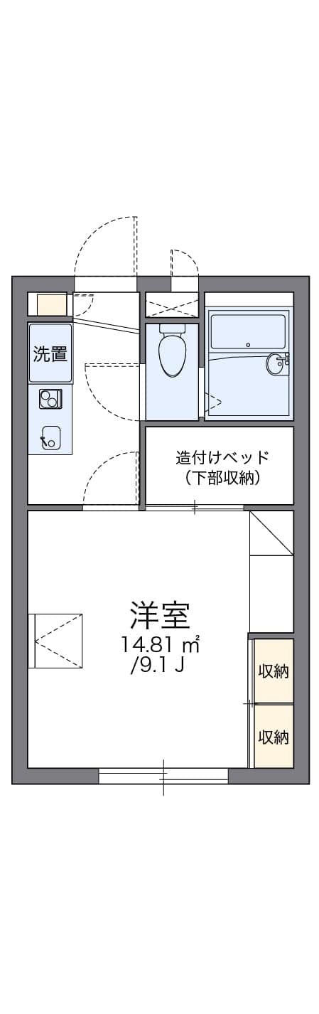 Preview floorplan of leopalace Riverside Mizuki