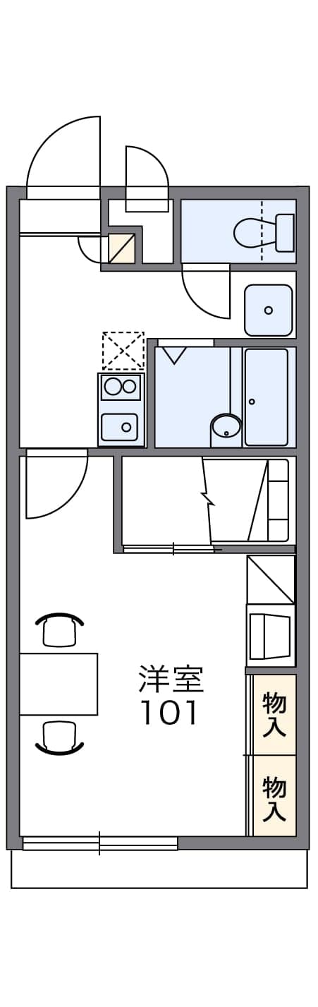 Preview floorplan of leopalace Sanda Uchida Sangoukan