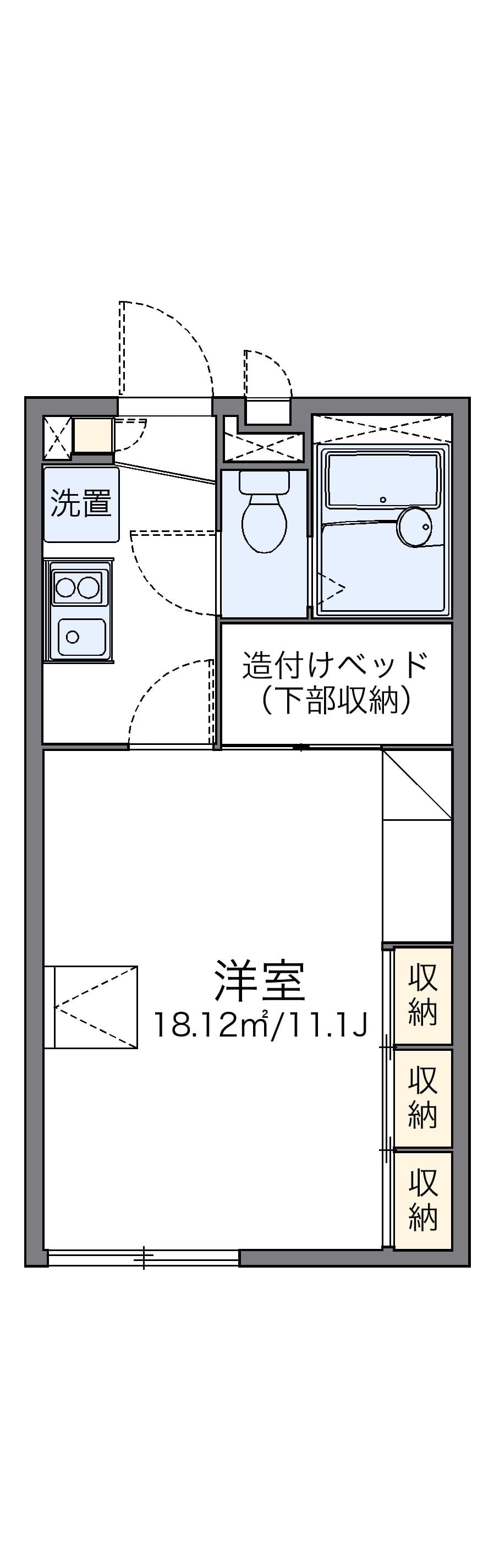 Preview floorplan of leopalace Michinoe Kitahara