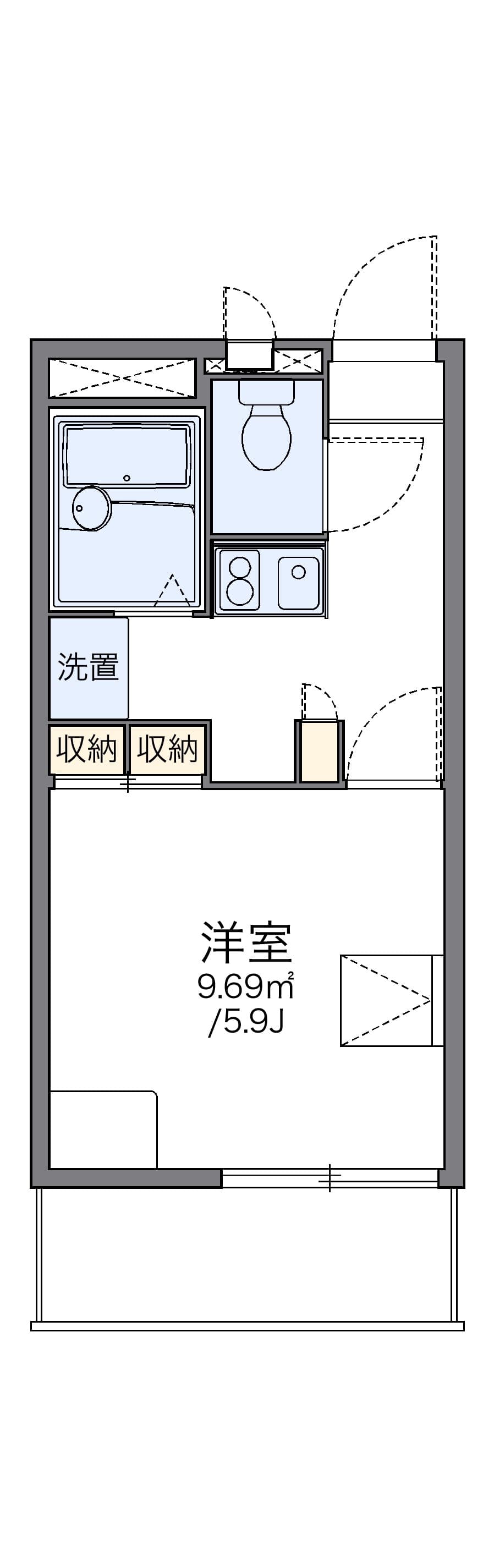 Preview floorplan of leopalace Seishin