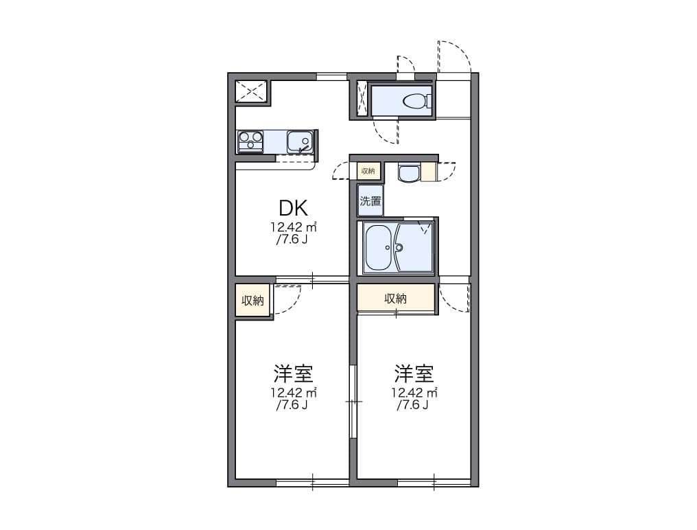 Preview floorplan of leopalace Hikari GARDEN
