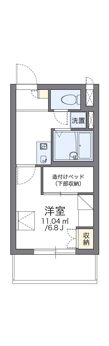 Preview floorplan of leopalace Okurayama Eclair