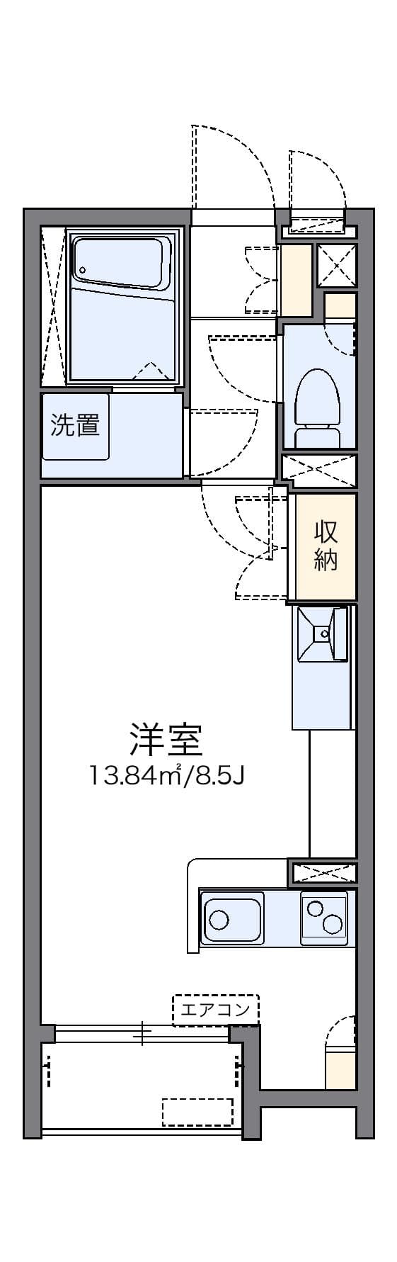 Preview floorplan of LEONEXT CREA Higashikan