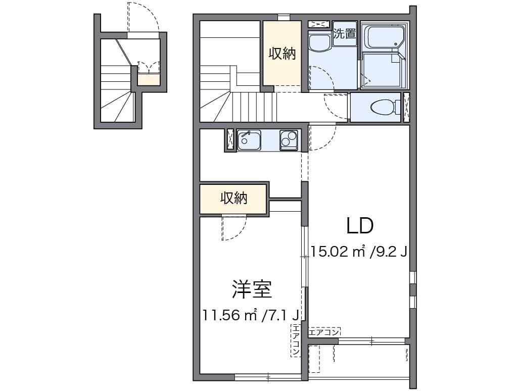 Preview floorplan of CLEINO Maruichi Akegawa