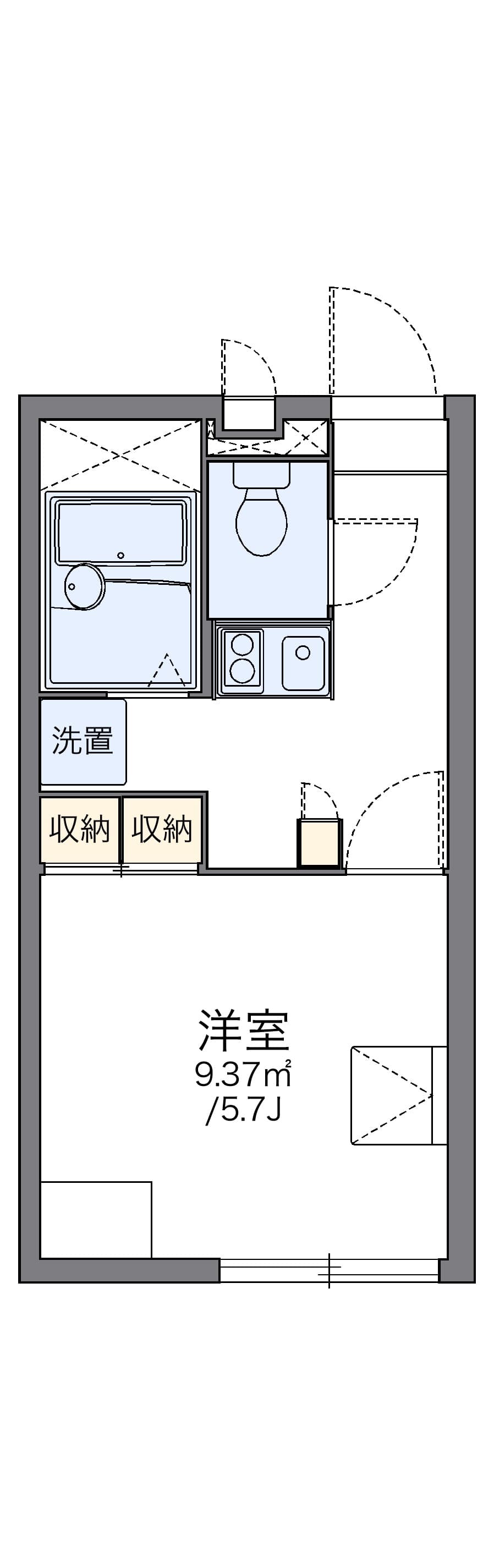 Preview floorplan of leopalace Osaki