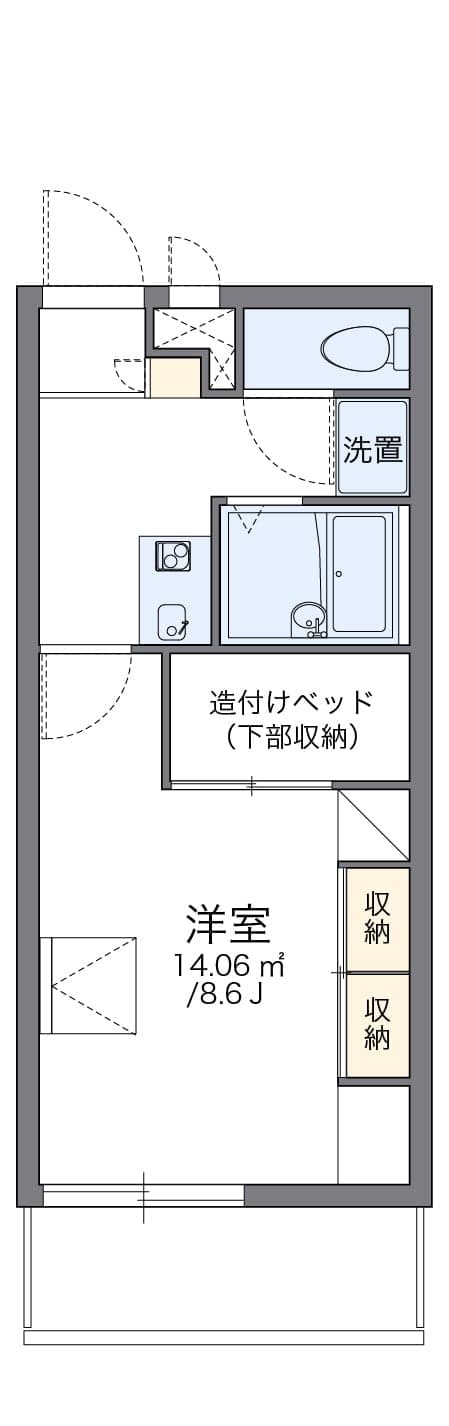 Preview floorplan of leopalace Nakamachi