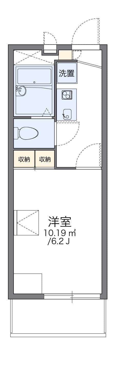 Preview floorplan of leopalace Nagahashi Town