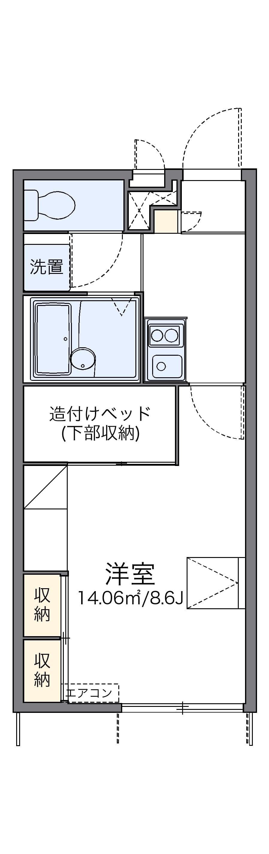 Preview floorplan of leopalace Hana
