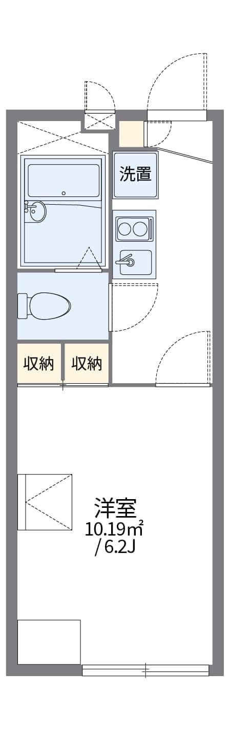 Preview floorplan of leopalace Kazu Kaminagaya