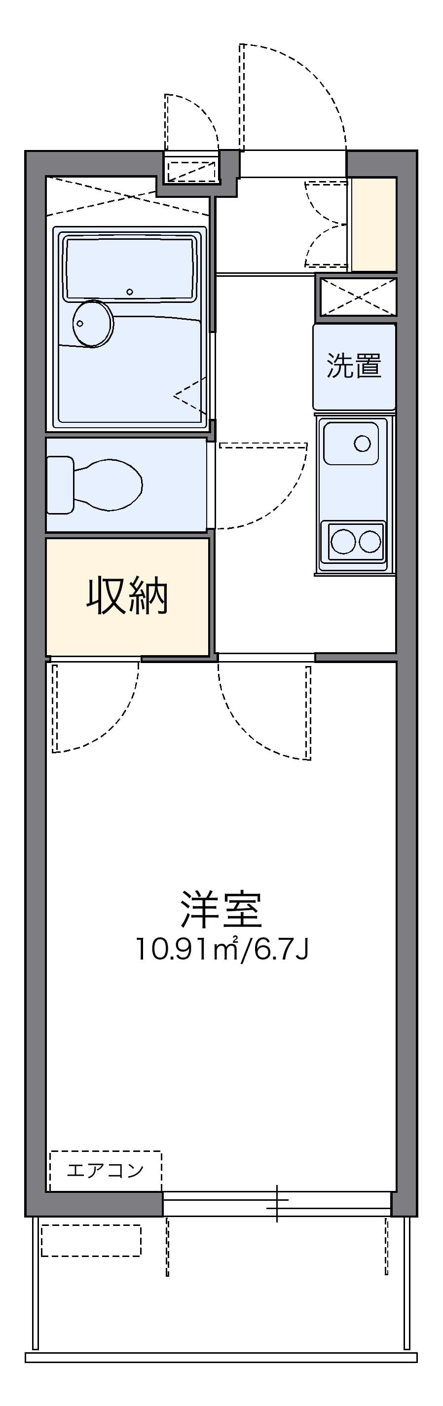 Preview floorplan of leopalace Sunrise Iijima