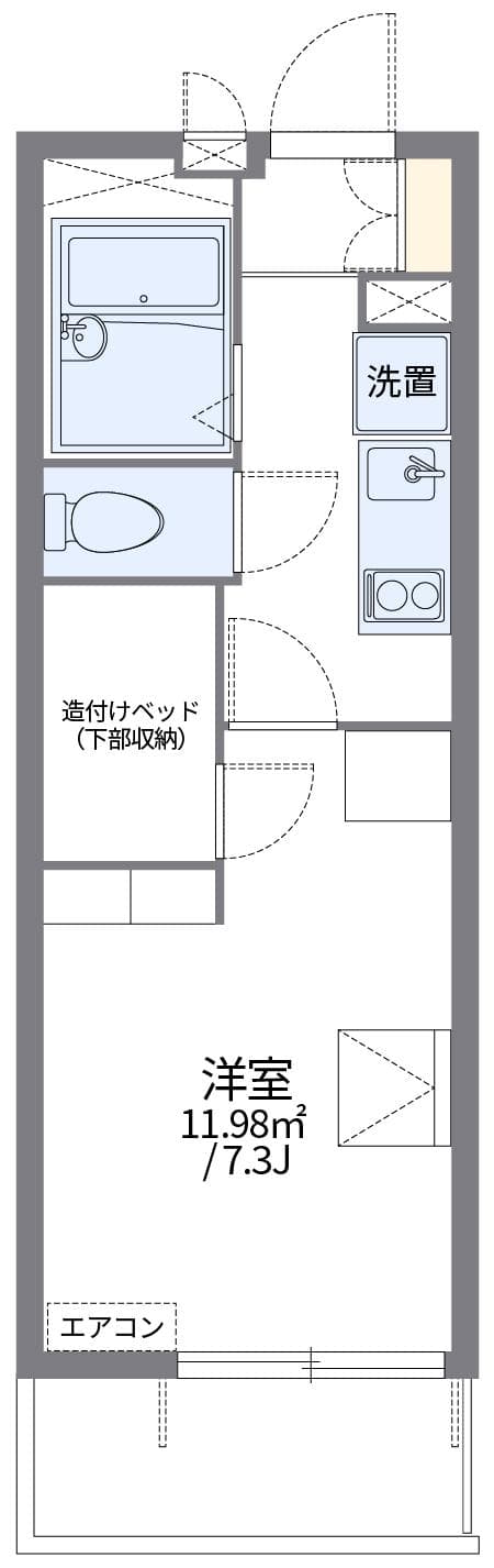 Preview floorplan of leopalace Le Ciel Bleu Kanaoka II