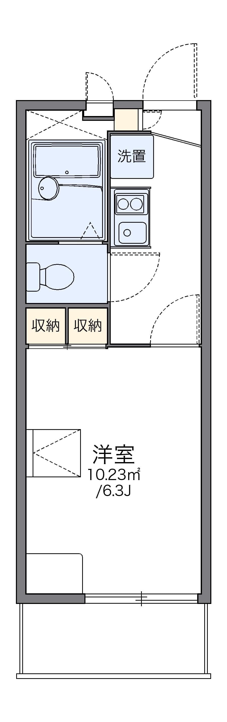 Preview floorplan of leopalace Claire Miyakojima