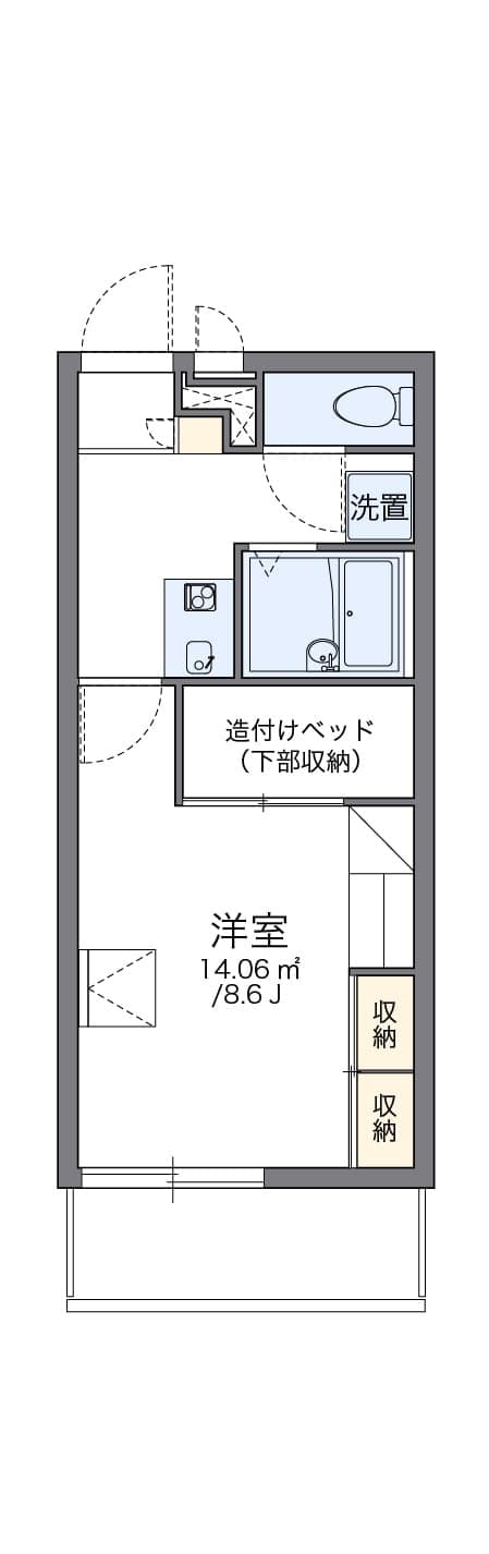 Preview floorplan of leopalace Forest Katsurazaka