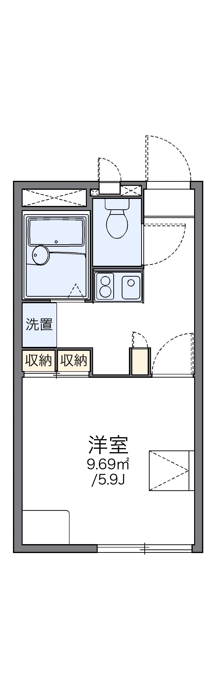 Preview floorplan of leopalace Ogura
