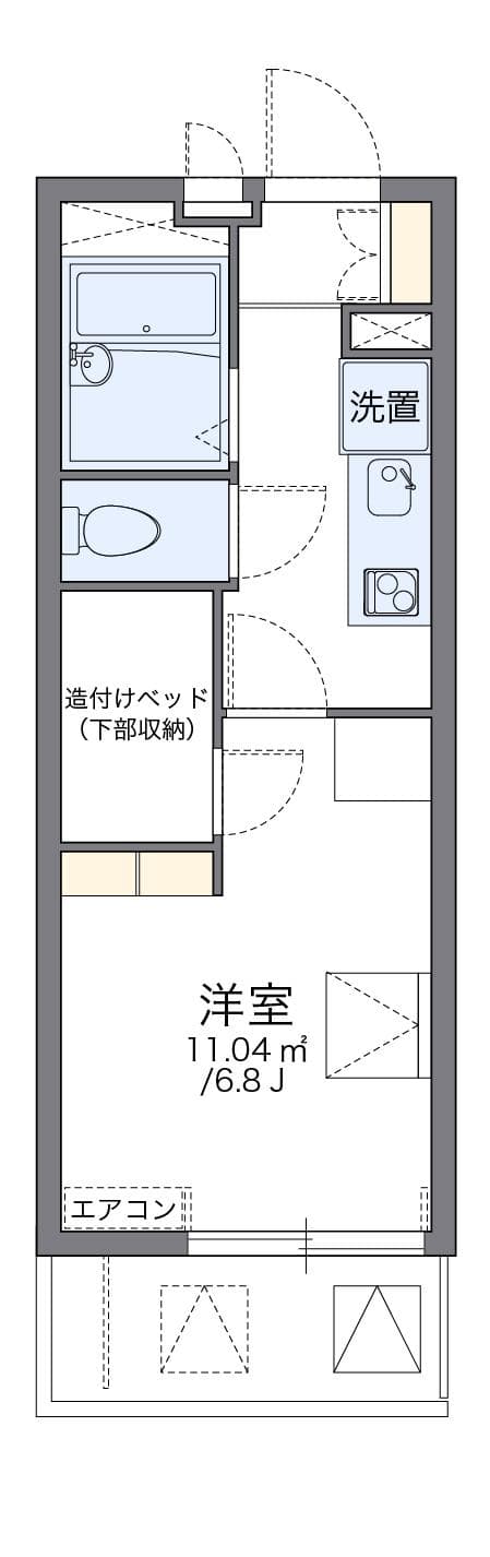 Preview floorplan of leopalace Fuji II