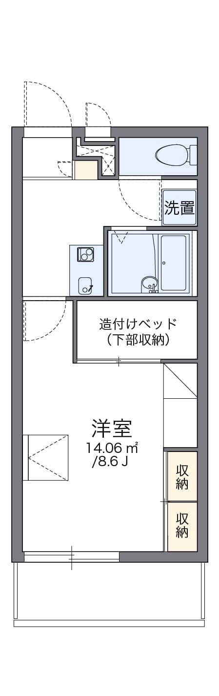Preview floorplan of leopalace Comfy Tsurumi