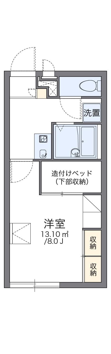 Preview floorplan of leopalace Jyoun Nibankan