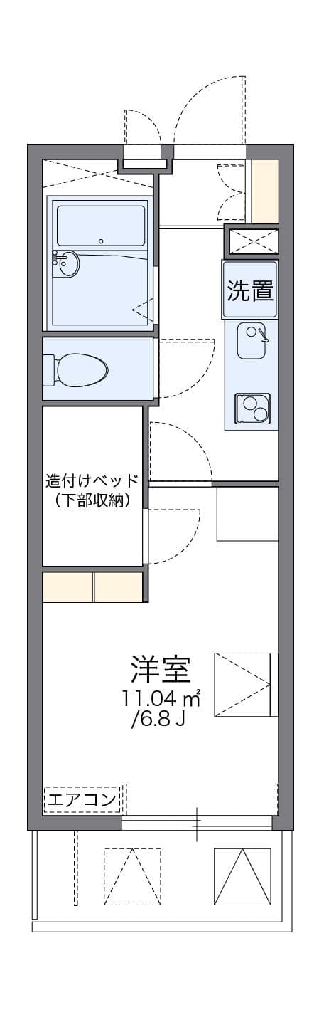 Preview floorplan of leopalace Higashi Awaji WEST