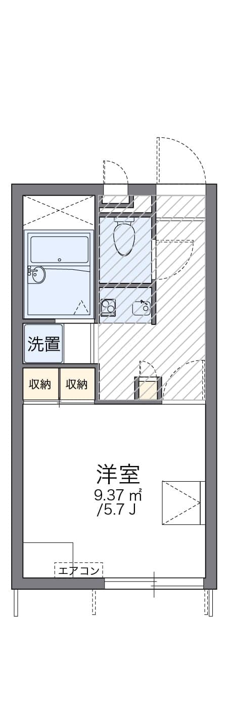 Preview floorplan of leopalace Abide Matsubaracho